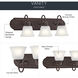 Independence 3 Light 24 inch Tannery Bronze Wall Mt Bath 3 Arm Wall Light